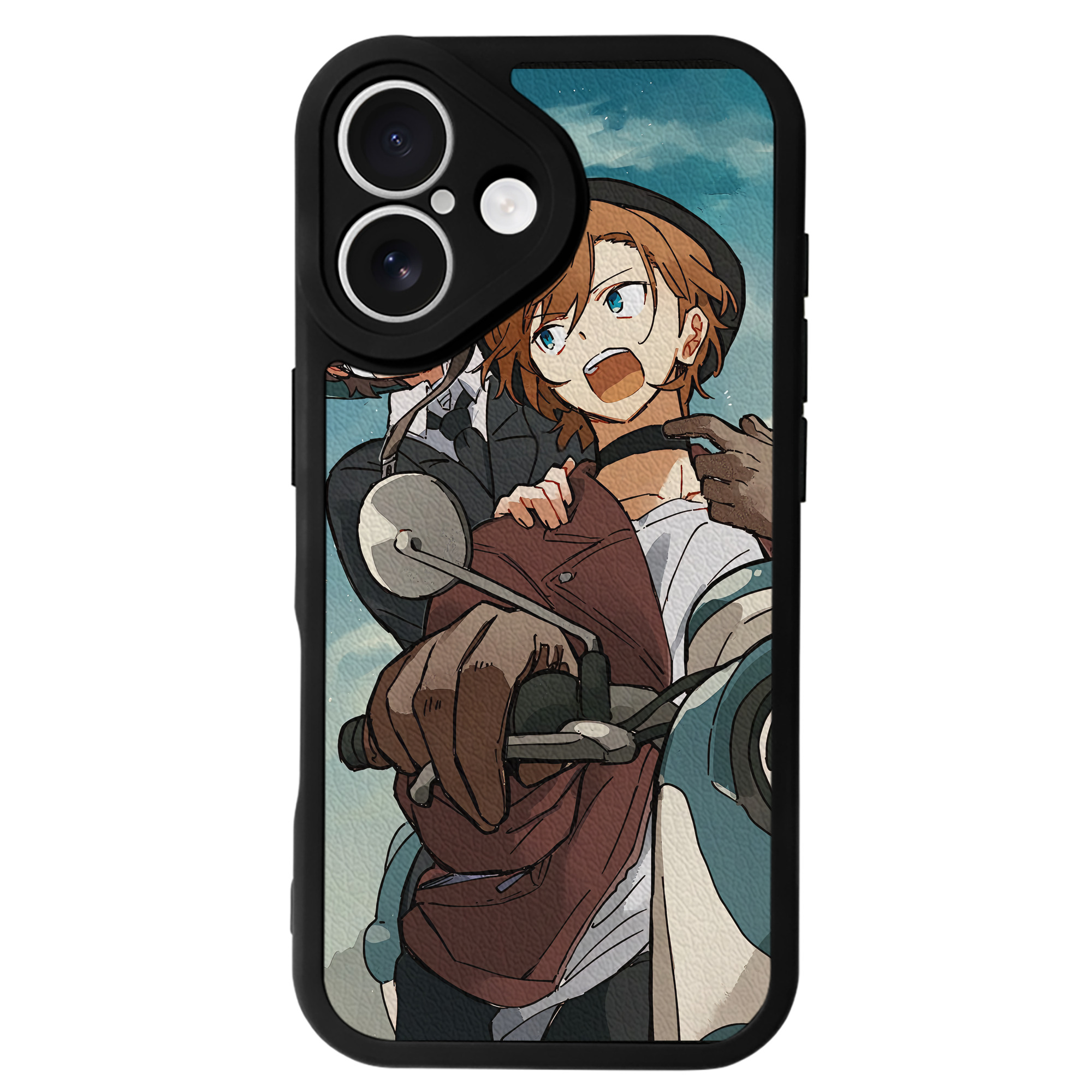（画像用） 文豪ストレイドッグス Bungo Stray Dogs 【iPhone 16シリーズ対応】シリコンスマホケース（レザー調） 材質：シリコン